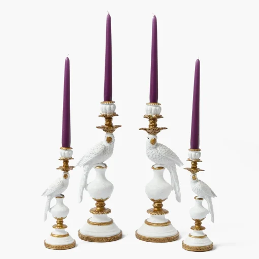 Summer Candleware | Candles<Mrs. Alice White Parrot Candle Holder Set