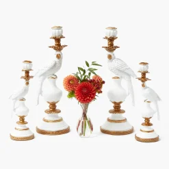 Summer Candleware | Candles<Mrs. Alice White Parrot Candle Holder Set