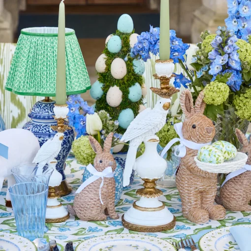 Summer Glassware | Summer Candleware<Mrs. Alice White Parrot Candle Holder (Pair)