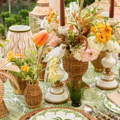 Summer Glassware | Summer Candleware<Mrs. Alice White Parrot Candle Holder (Pair)