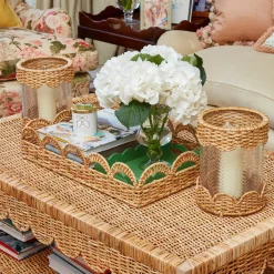 Summer Candleware | Candles<Mrs. Alice White Pillar Candle (Pair)