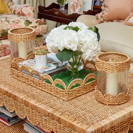 Summer Candleware | Candles<Mrs. Alice White Pillar Candle (Pair)