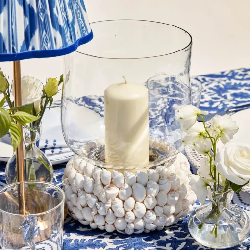 Summer Candleware | Candles<Mrs. Alice White Pillar Candle (Pair)