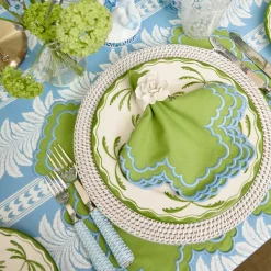 Summer Table Linen | Placemats<Mrs. Alice White Rattan Charger Plates (Set of 4)