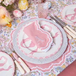 Summer Table Linen | Placemats<Mrs. Alice White Rattan Charger Plates (Set of 4)