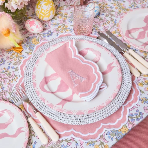 Summer Table Linen | Placemats<Mrs. Alice White Rattan Charger Plates (Set of 4)
