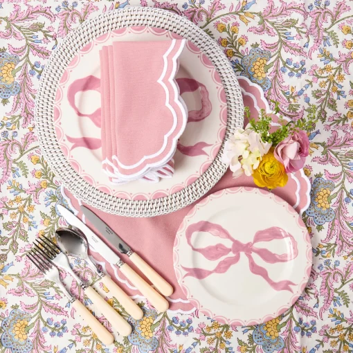 Summer Table Linen | Placemats<Mrs. Alice White Rattan Charger Plates (Set of 4)
