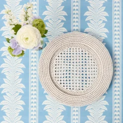 Summer Table Linen | Placemats<Mrs. Alice White Rattan Charger Plates (Set of 4)