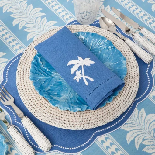 Summer Table Linen | Placemats<Mrs. Alice White Rattan Charger Plates (Set of 4)