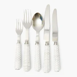 Cutlery Sets<Mrs. Alice White Rattan Cutlery (5 Piece)
