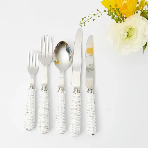 Cutlery Sets<Mrs. Alice White Rattan Cutlery (5 Piece)