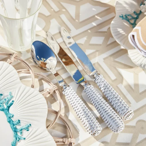 Cutlery Sets<Mrs. Alice White Rattan Cutlery (5 Piece)