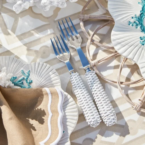 Cutlery Sets<Mrs. Alice White Rattan Cutlery (5 Piece)