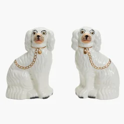 Year-round Decorations<Mrs. Alice White Staffordshire Dogs (Pair)