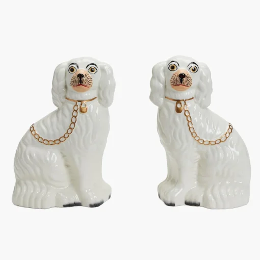 Year-round Decorations<Mrs. Alice White Staffordshire Dogs (Pair)