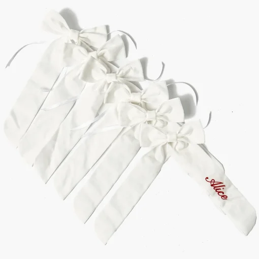 Christmas Decorations<Mrs. Alice White Velvet Christmas Tree Bows (Set of 6)