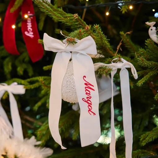 Christmas Decorations<Mrs. Alice White Velvet Christmas Tree Bows (Set of 6)