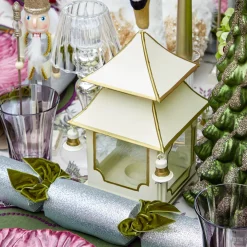 Year-round Decorations | Christmas Decorations<Mrs. Alice White With Gold Mini Pagoda Lantern (Pair)